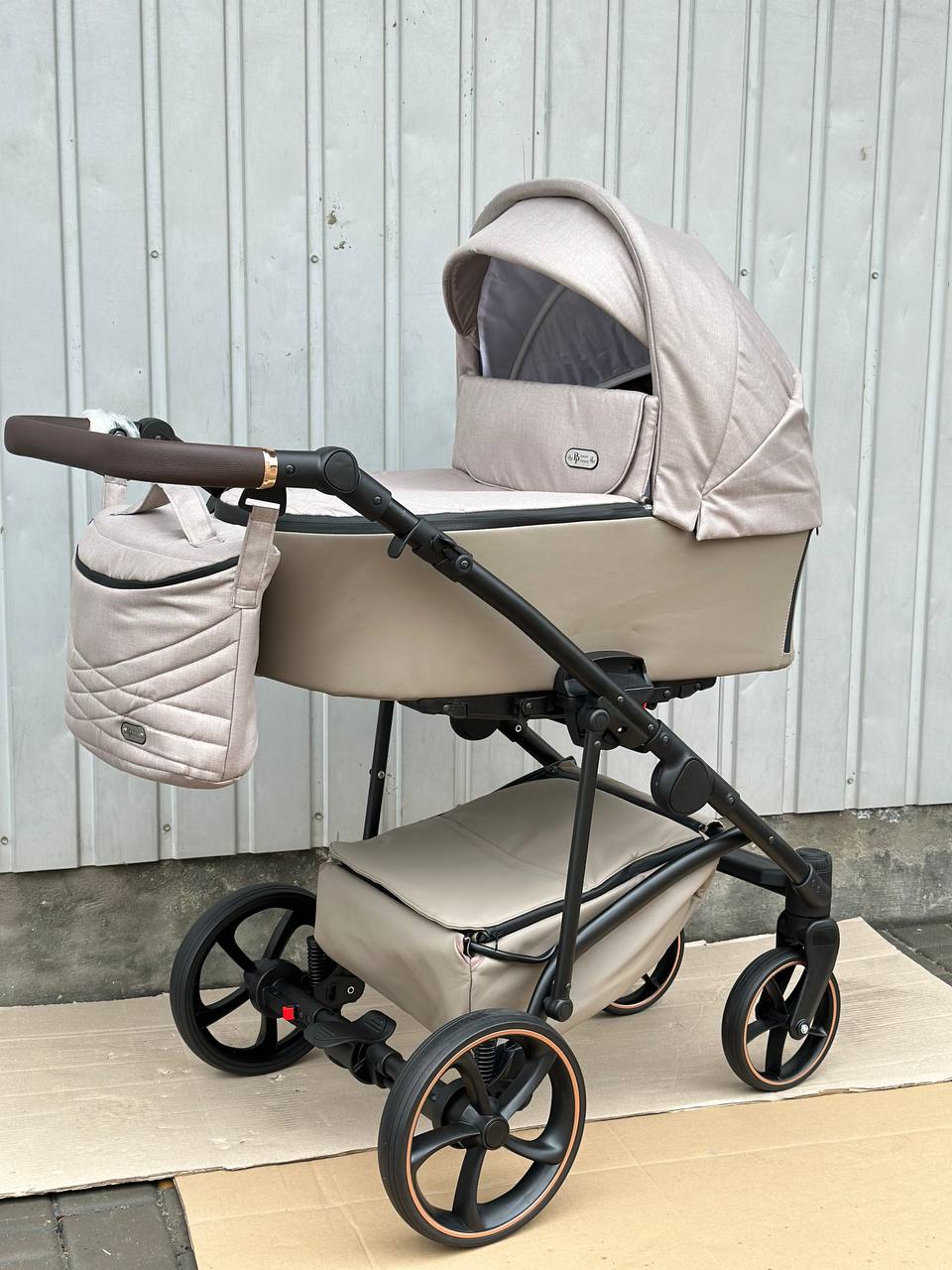 Коляска 2в1 Baby Pram Bailey Premium  Еко-шкіра + Преміум Текстиль