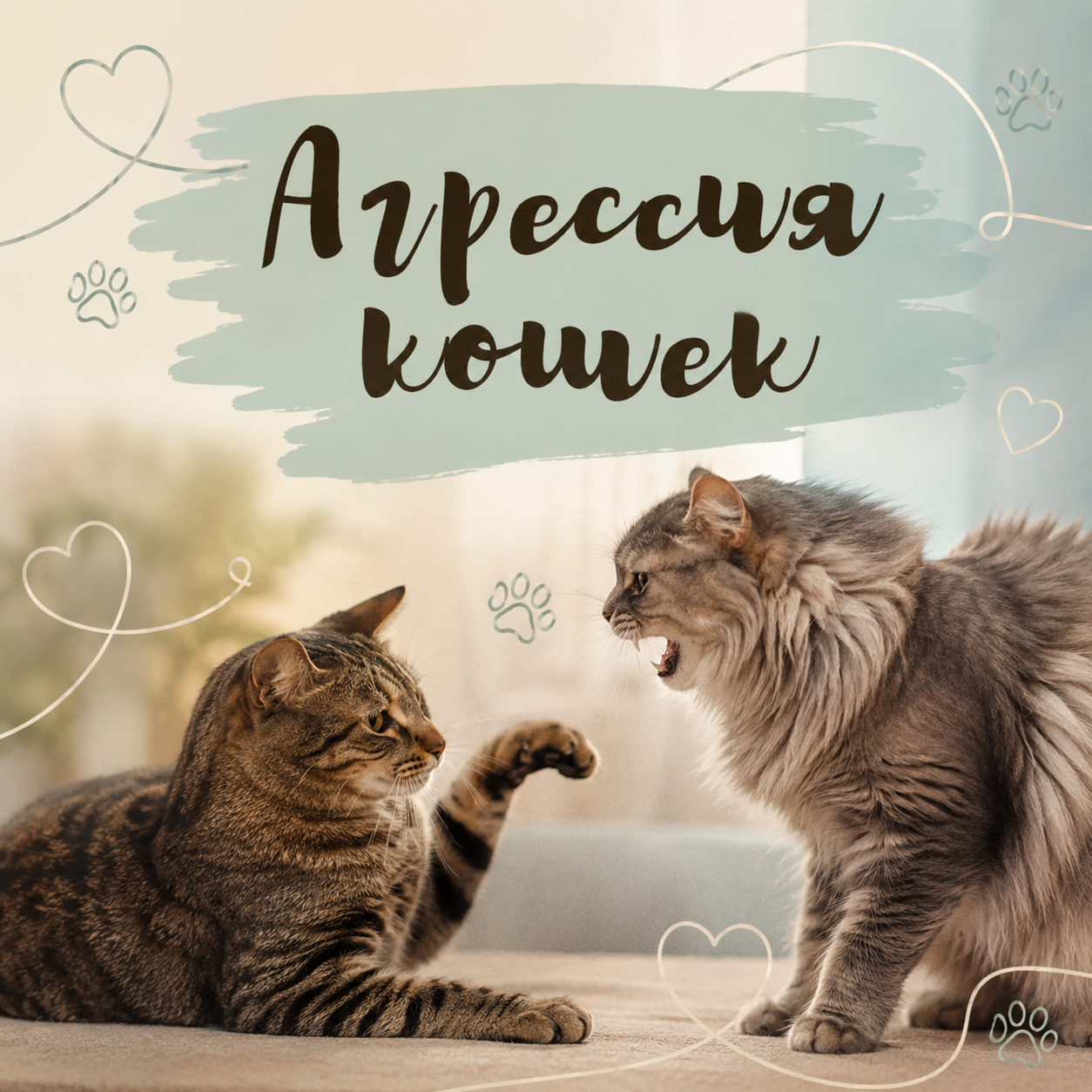 Агрессия кошек