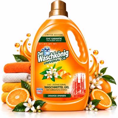 Гель для прання WASCHKONIG UNIVERSAL ORANGE SPANIEN 3,305 л. Універсальний. Апельсин
