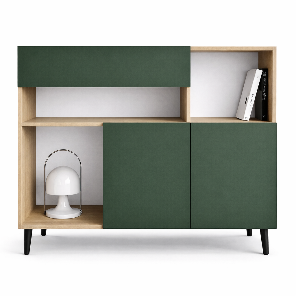 Комод з шухлядою та двома секціями з дверцятами