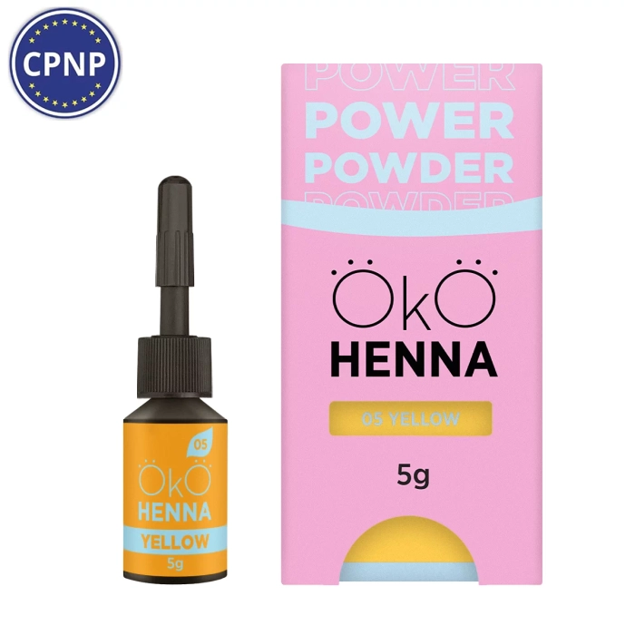 Къна за вежди OKO Power Powder, 05 Yellow, 5g