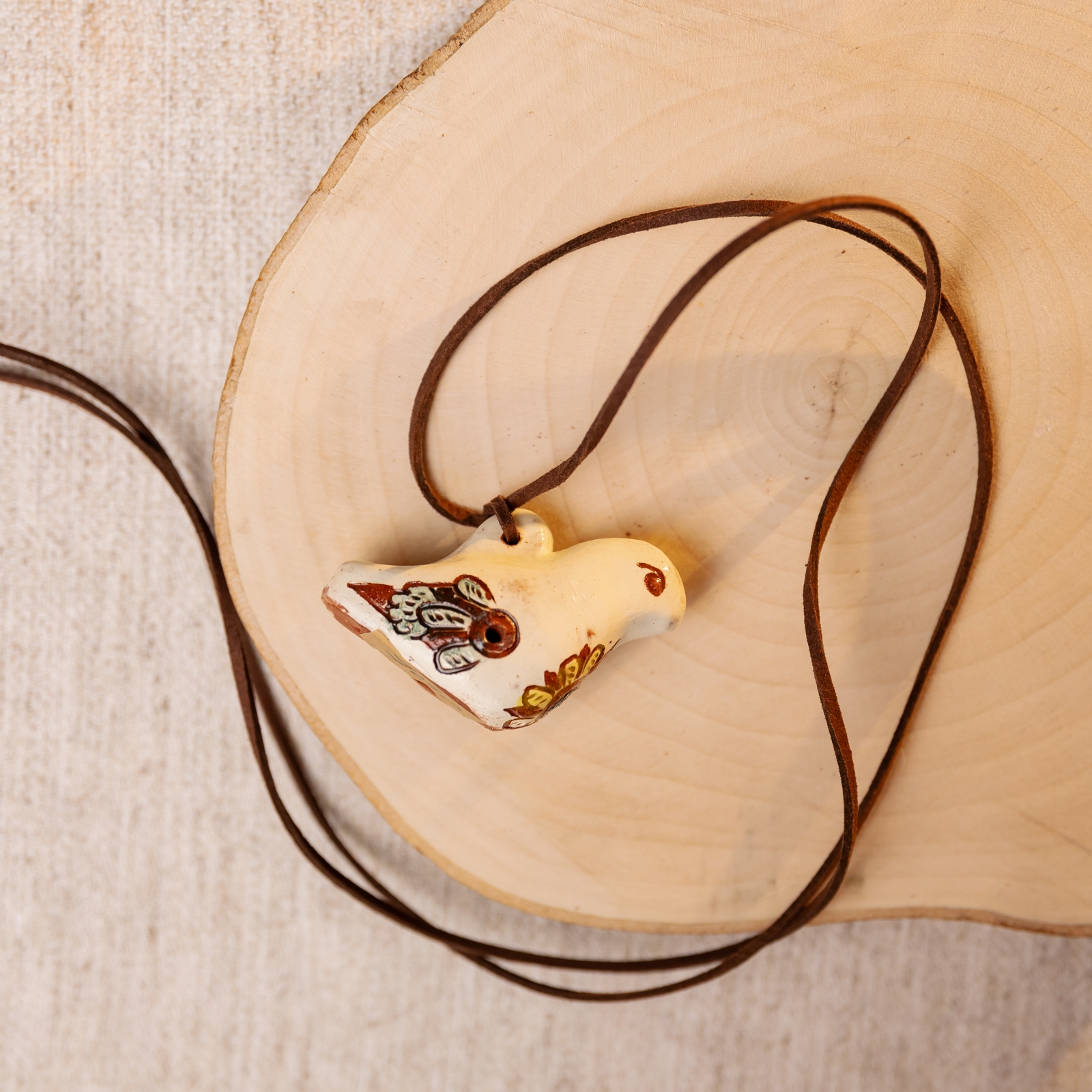 Керамічна підвіска "Пташка", 5 см