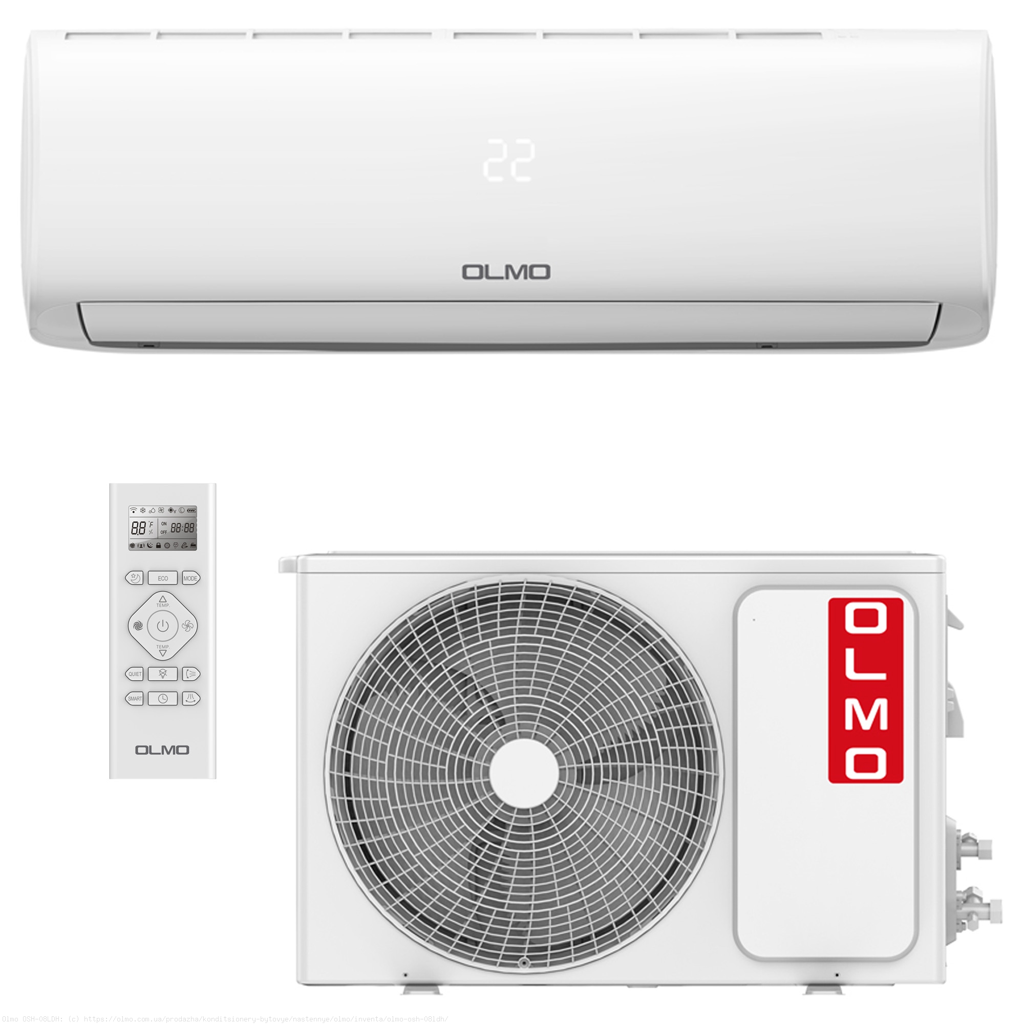 Кондиціонер OLMO OSH-10LDH3 Inventa Deluxe ON/OFF