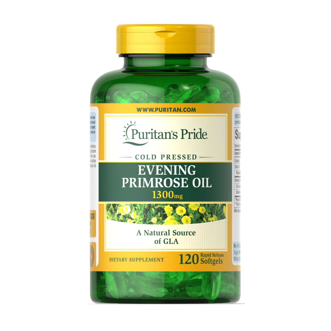 Evening Primrose Oil 1300 mg with GLA - 120 softgels
