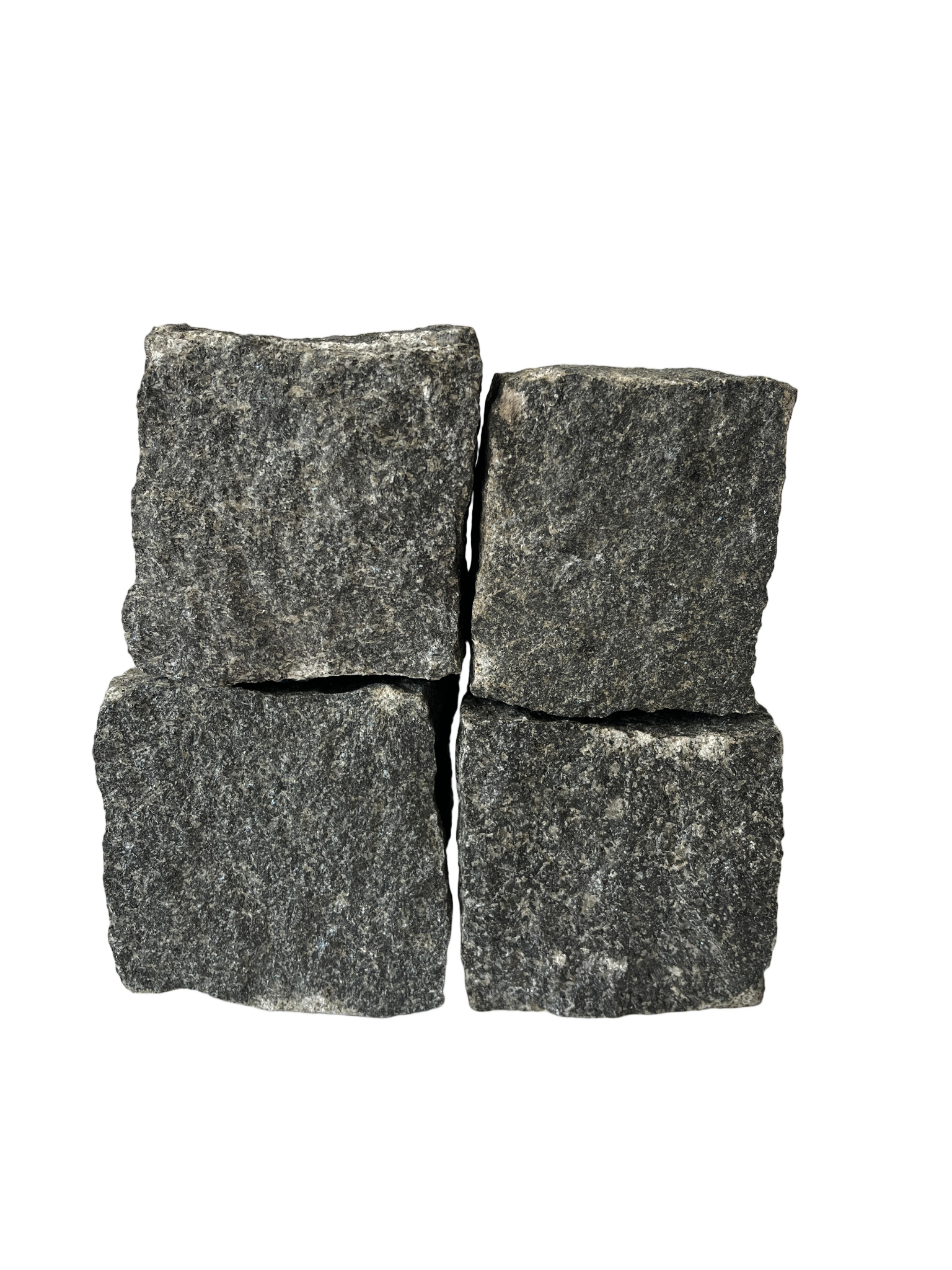 Колота бруківка з натурального каменю Габро