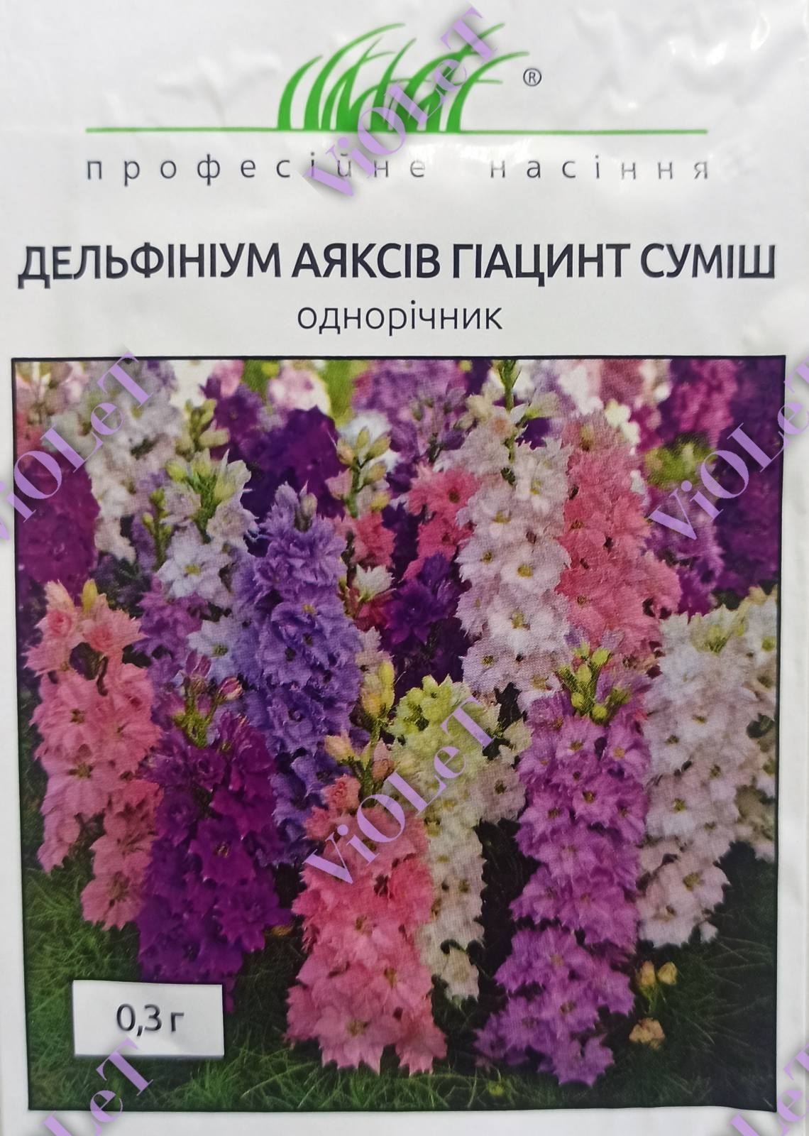 Дельфініум Аяксів Гіацинт суміш, 0,3 г Професійне насіння Польща