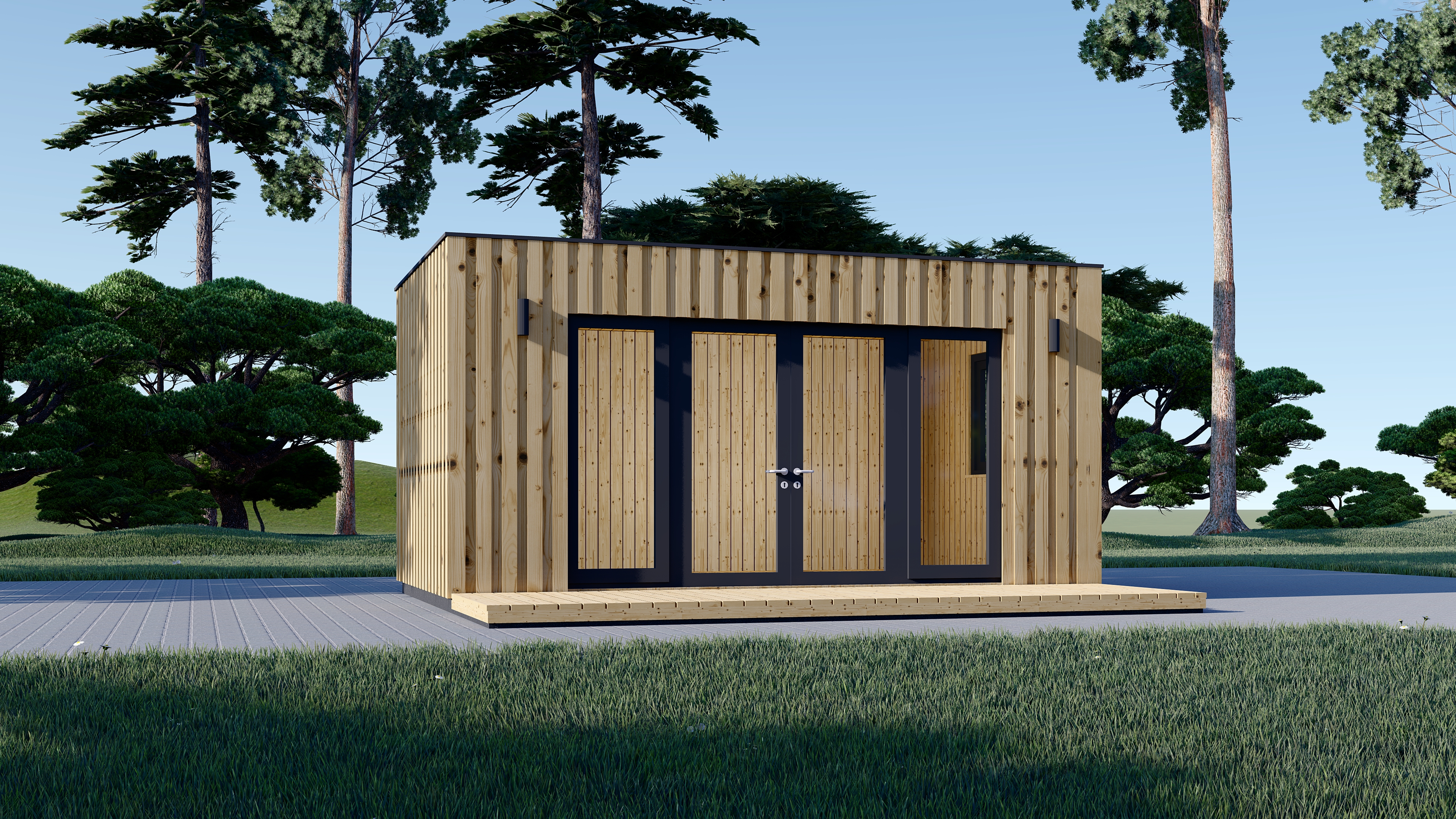 Caseta de jardín de madera Pryory 6x3