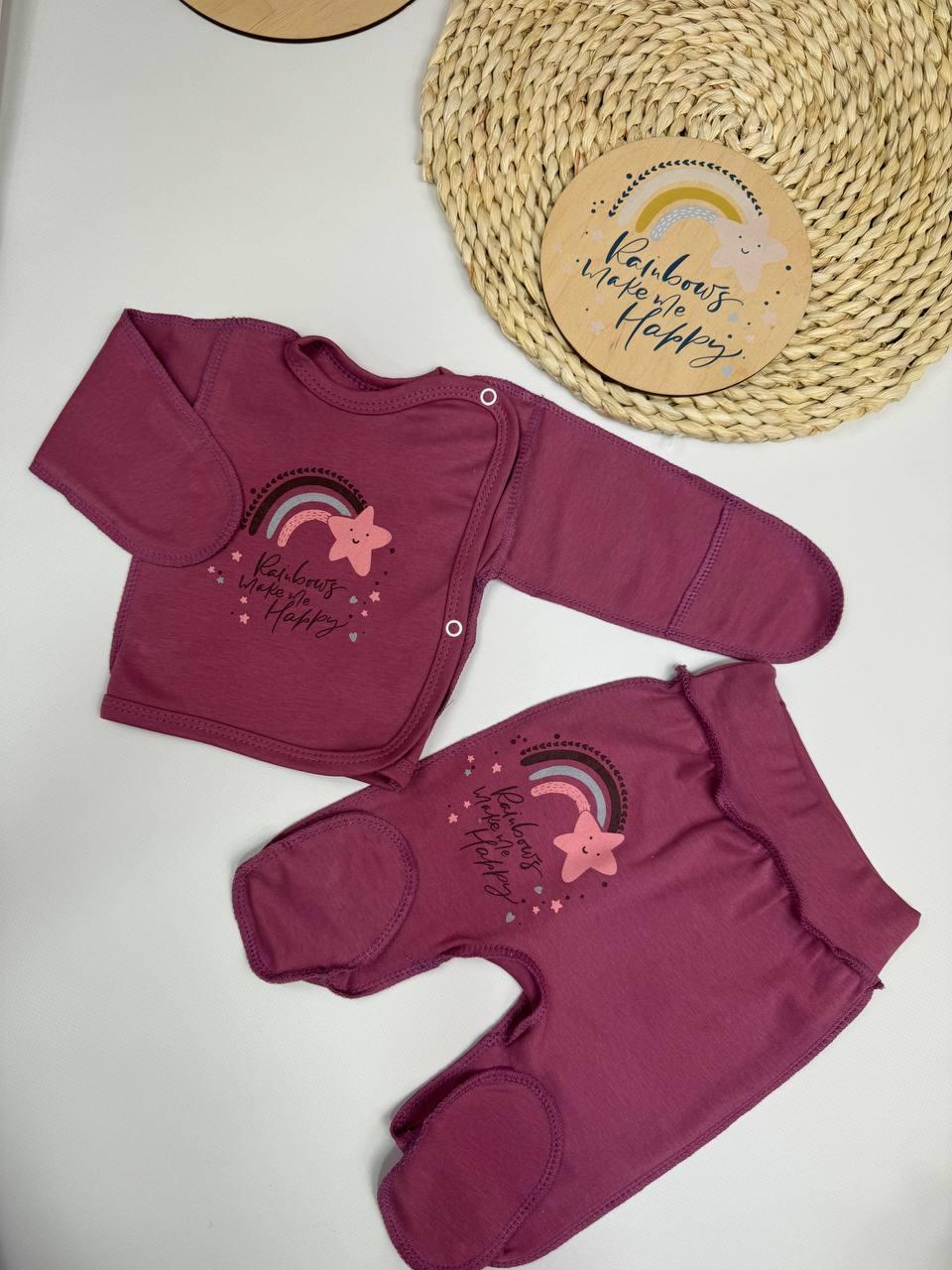 Комплект для новонародженого: розпашонка + повзунки з інтерлоку