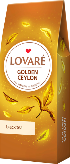 Чай чорний цейлонський середньолистовий Lovare Golden Ceylon 80 г