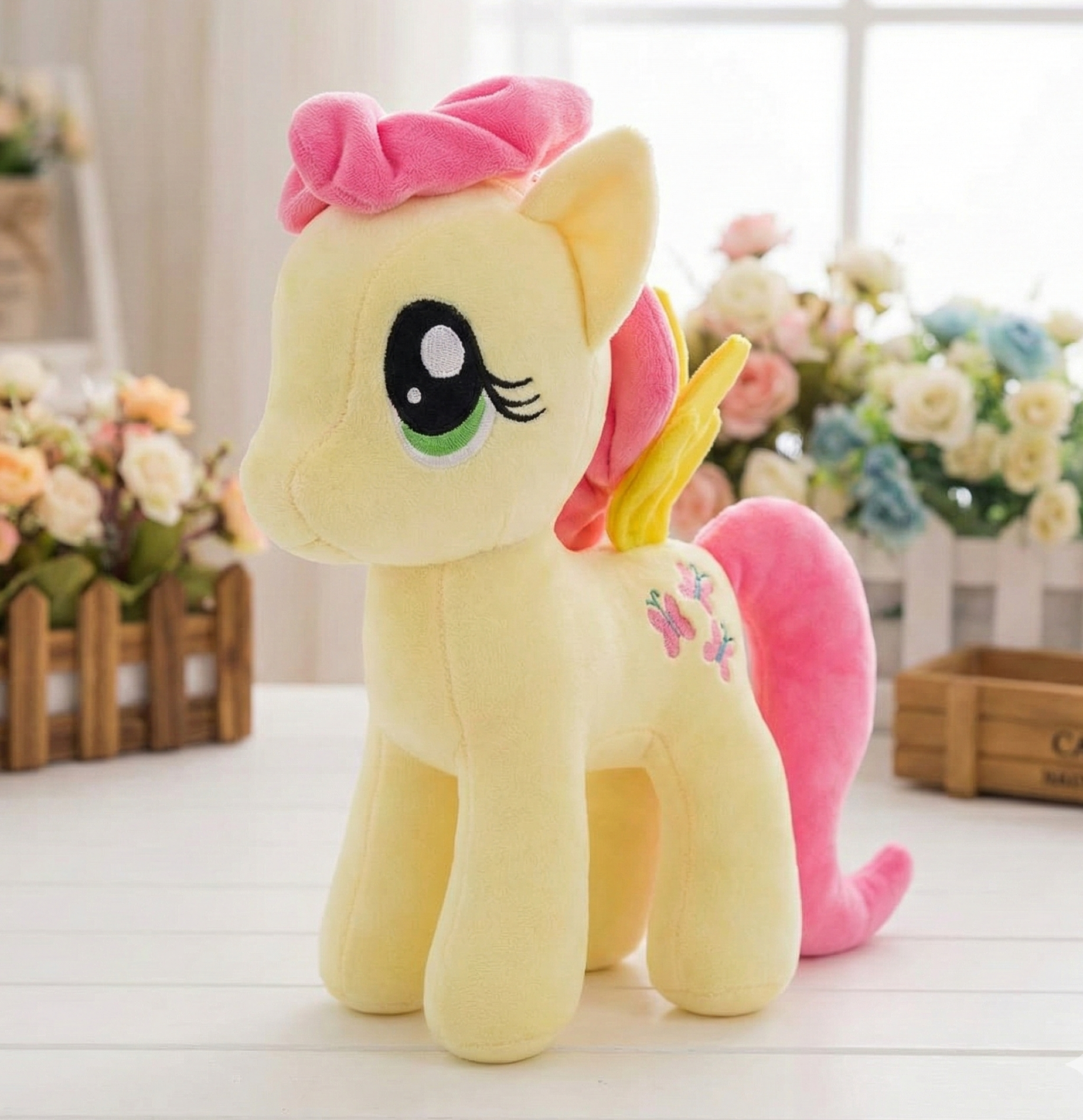 Велика м'яка іграшка My Little Pony Флаттершай 25/40 см