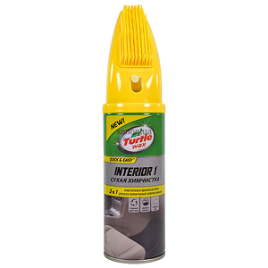 Суха хімчистка текстилю з нейтралізатором запахів зі щіткою Turtle Wax INTERIOR 1 400 мл