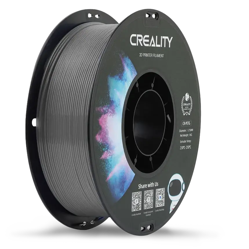 Creality PETG filament (пластик) для 3D принтера CREALITY 1кг, 1.75мм, сірий