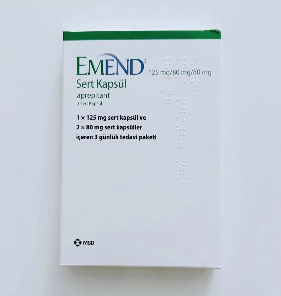Еменд (Апрепітант) 125мг/80мг/80мг