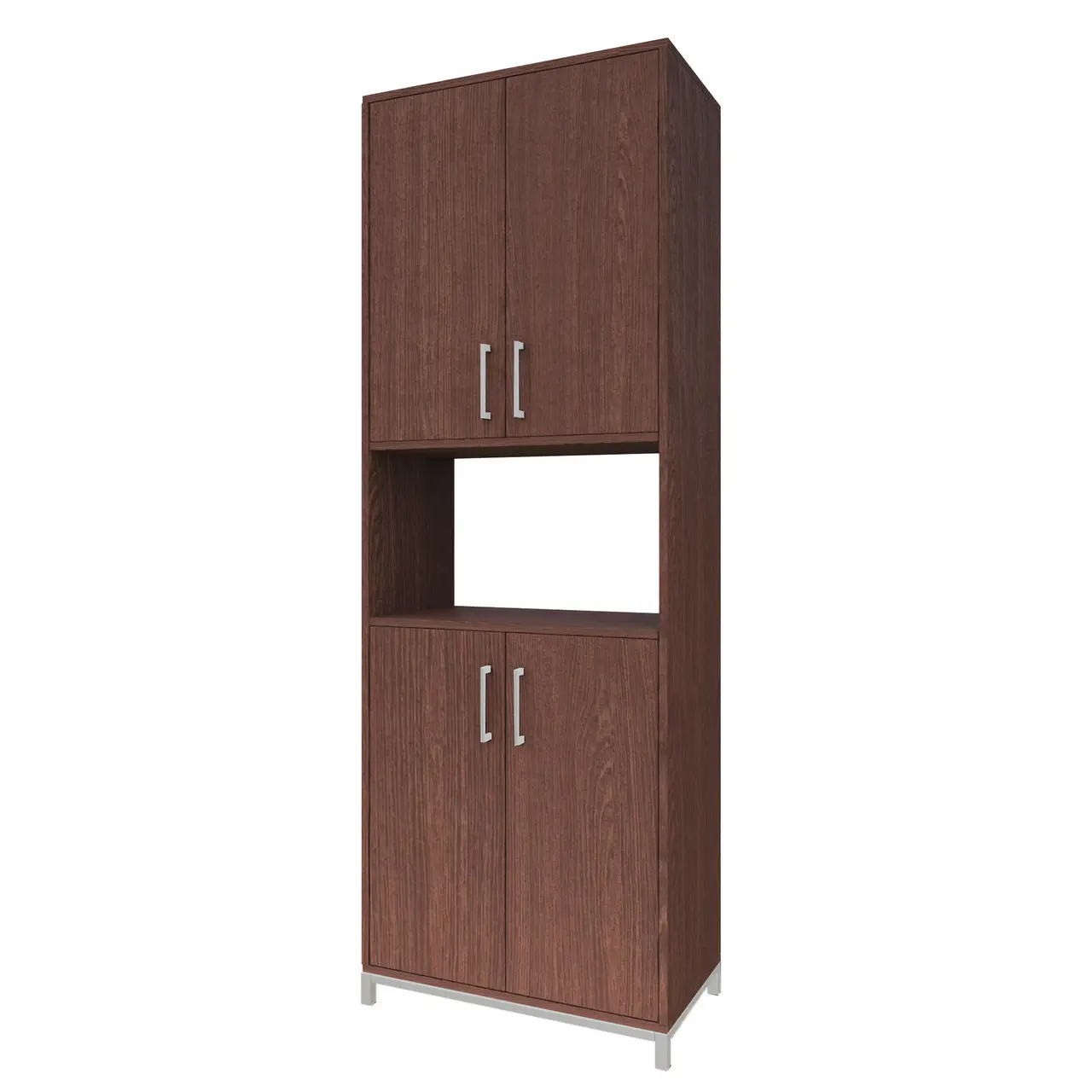 Шафа для документів GG 3B, шафа для офісу Лофт, офісна шафа з полицями та нішею 700/400/2000 мм.