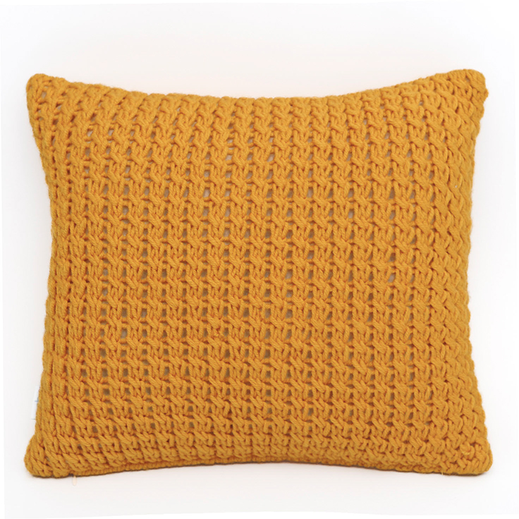 Подушка Косичка, жовта, 35х40