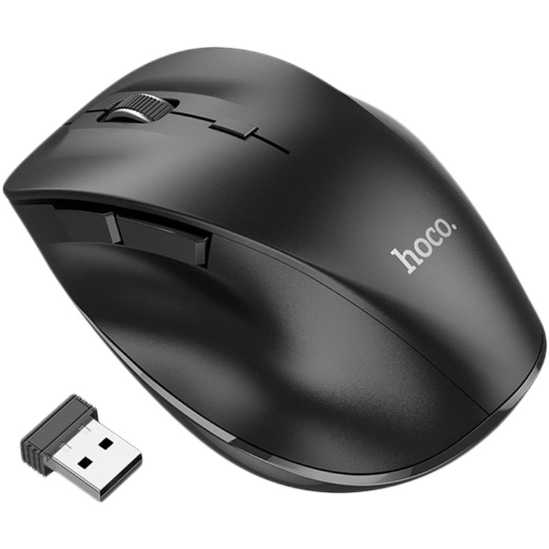 Бездротова миша Hoco GM24 Mystic 6 кнопок dual-mode (2.4G/BT) Black