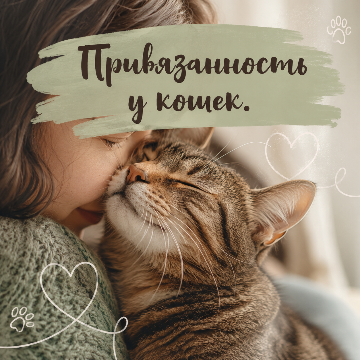 Привязанность у кошек.