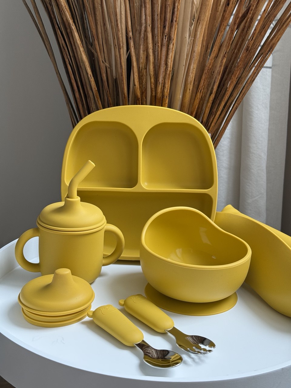 Набір квадрат базовий з 5 предметів, колір - Гірчиця (Mustard)