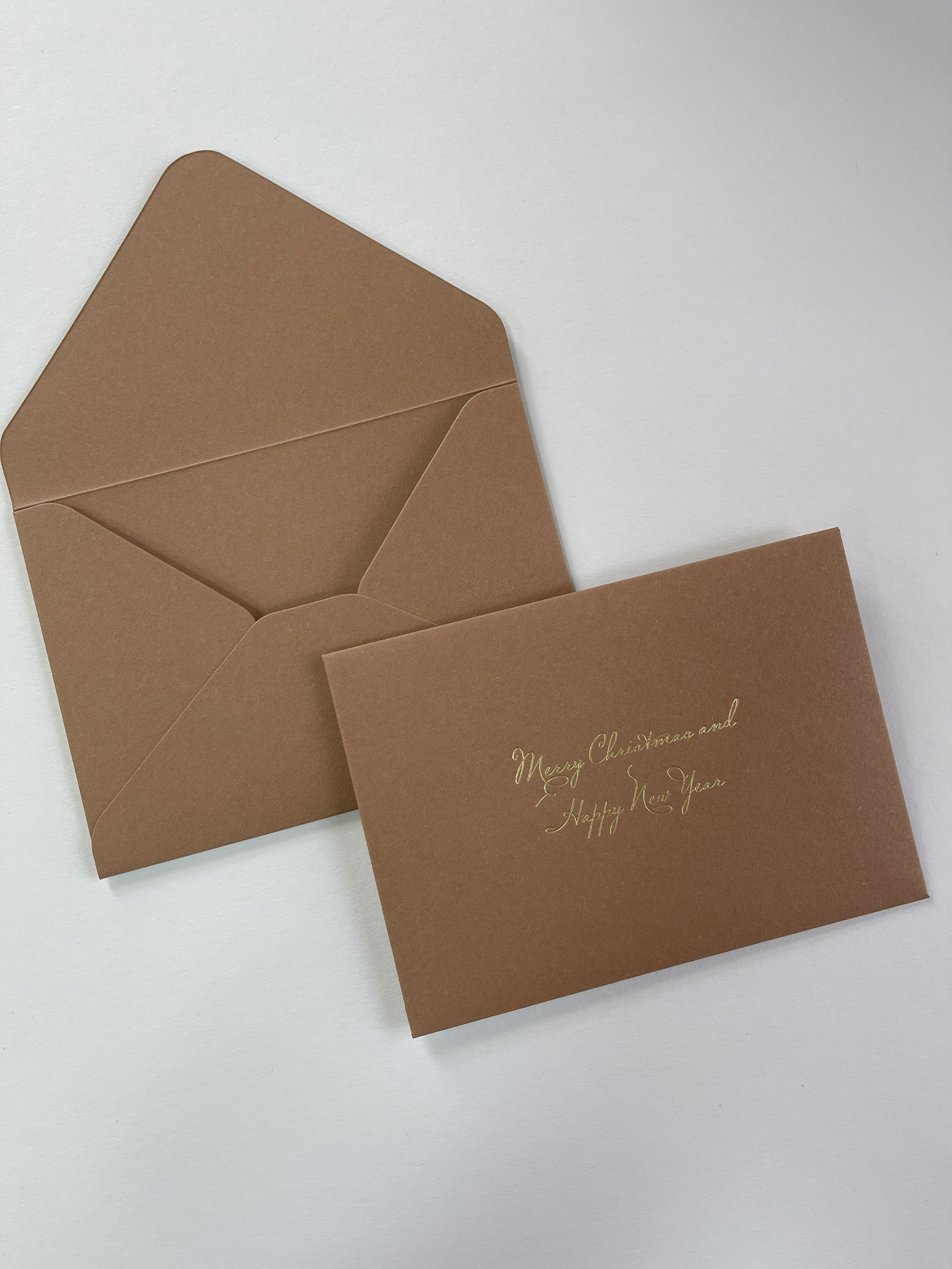 Конверт C6 коричневий різдвяний 3