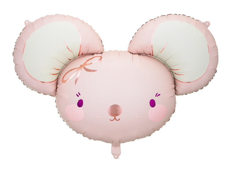 FOIL BALLOON MOUSE LIGHT PINK