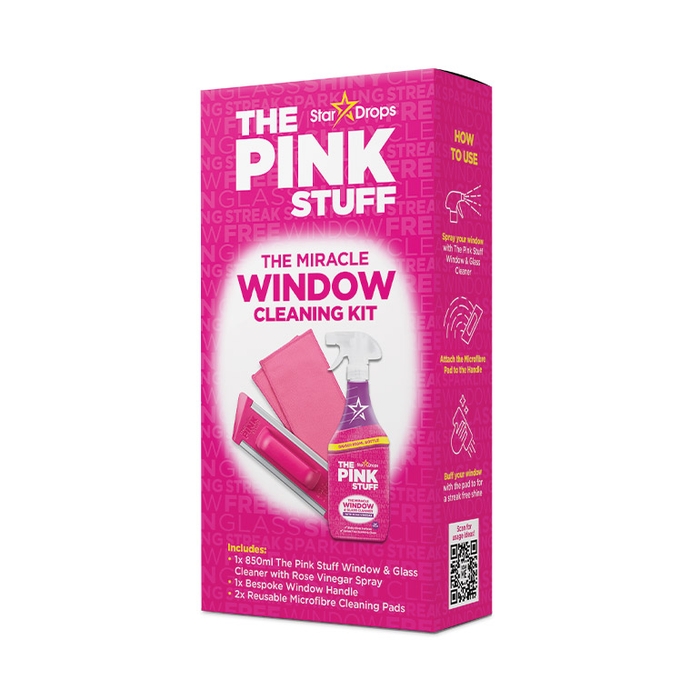 Набір для миття вікон The Pink Stuff Window Cleaning Kit