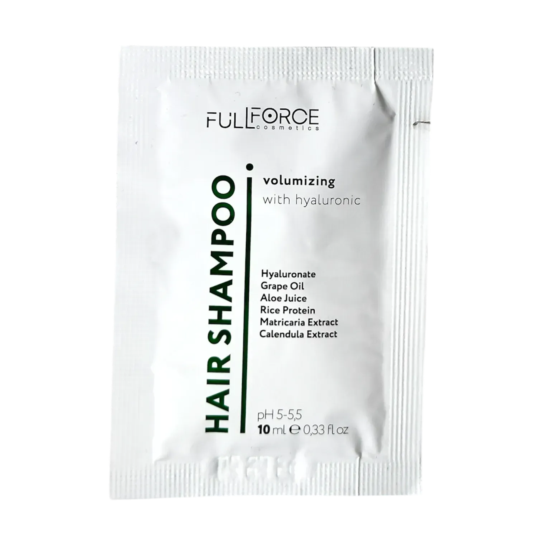 Шампунь для об'єму з гіалуроновою кислотою HAIR SHAMPOO VOLUMIZING WITH HYALURONIC 10мл.