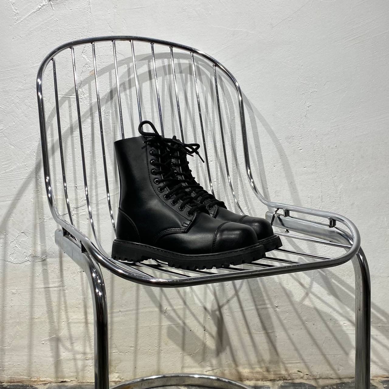 Vintage Phantom Steel Toe Leather Boots