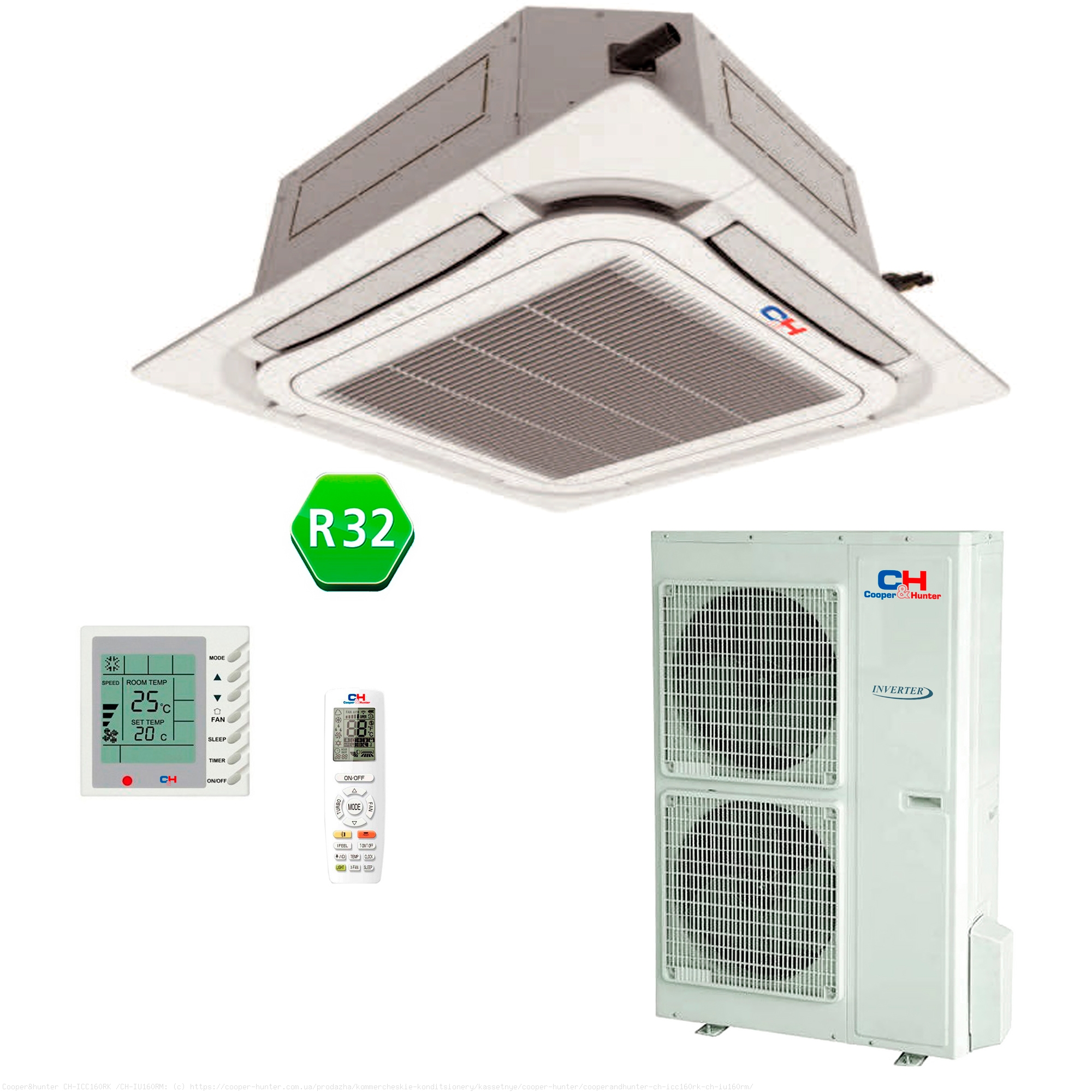 Кондиціонер касетний CH-IC125RK2/CH-IU125RM2+TF06