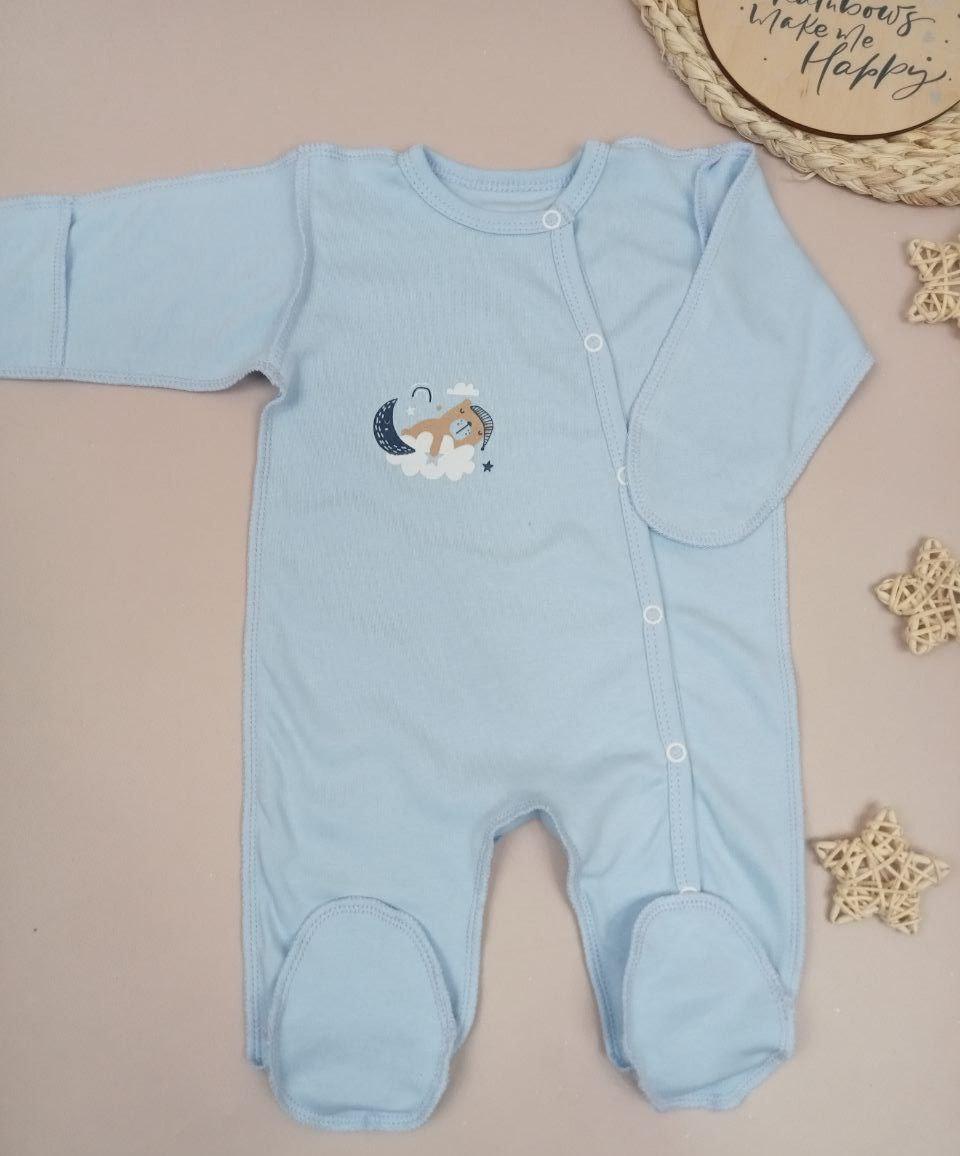 Комбінезон-чоловічок з інтерлоку для новонародженого