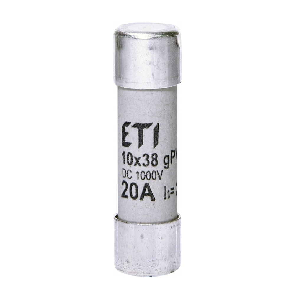 Запобіжник ETI 10x38 gPV 20A 1000V (30kA)