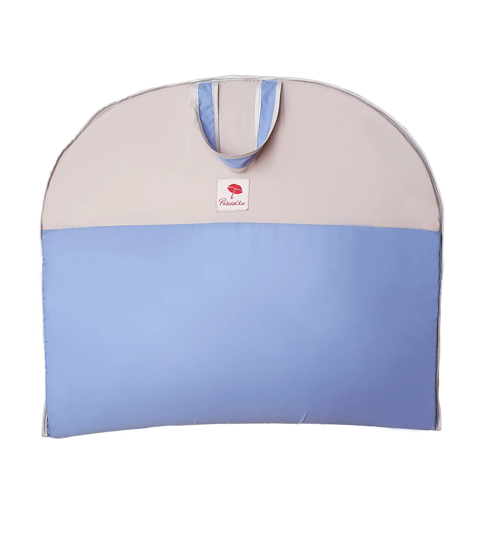 Garment Carry on Travel Bag Textile Color Blue+Beige