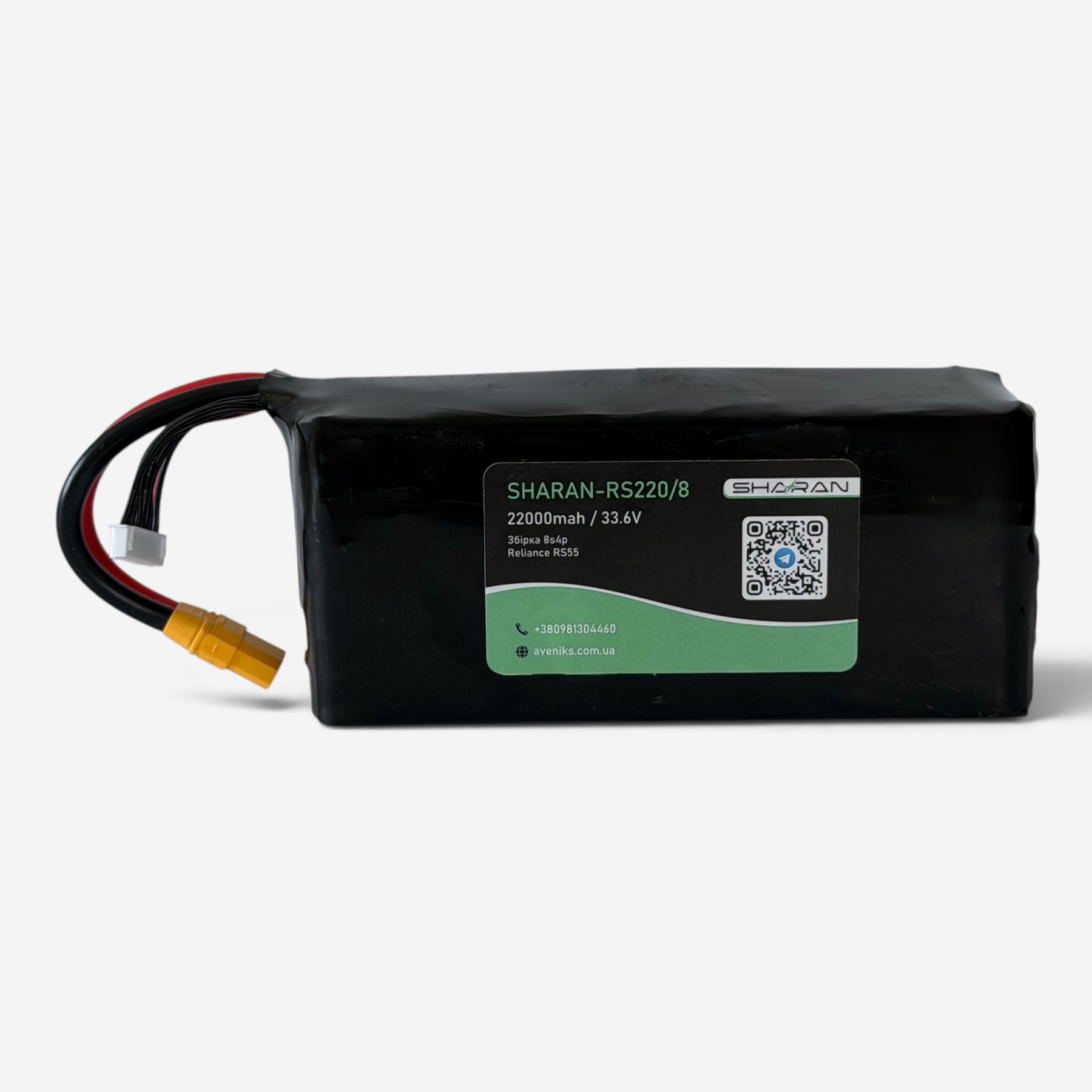 Акумулятор для FPV (ФПВ) дрону 8S4P, SHARAN-RS220/8 , Reliance RS55, 22 000mAh