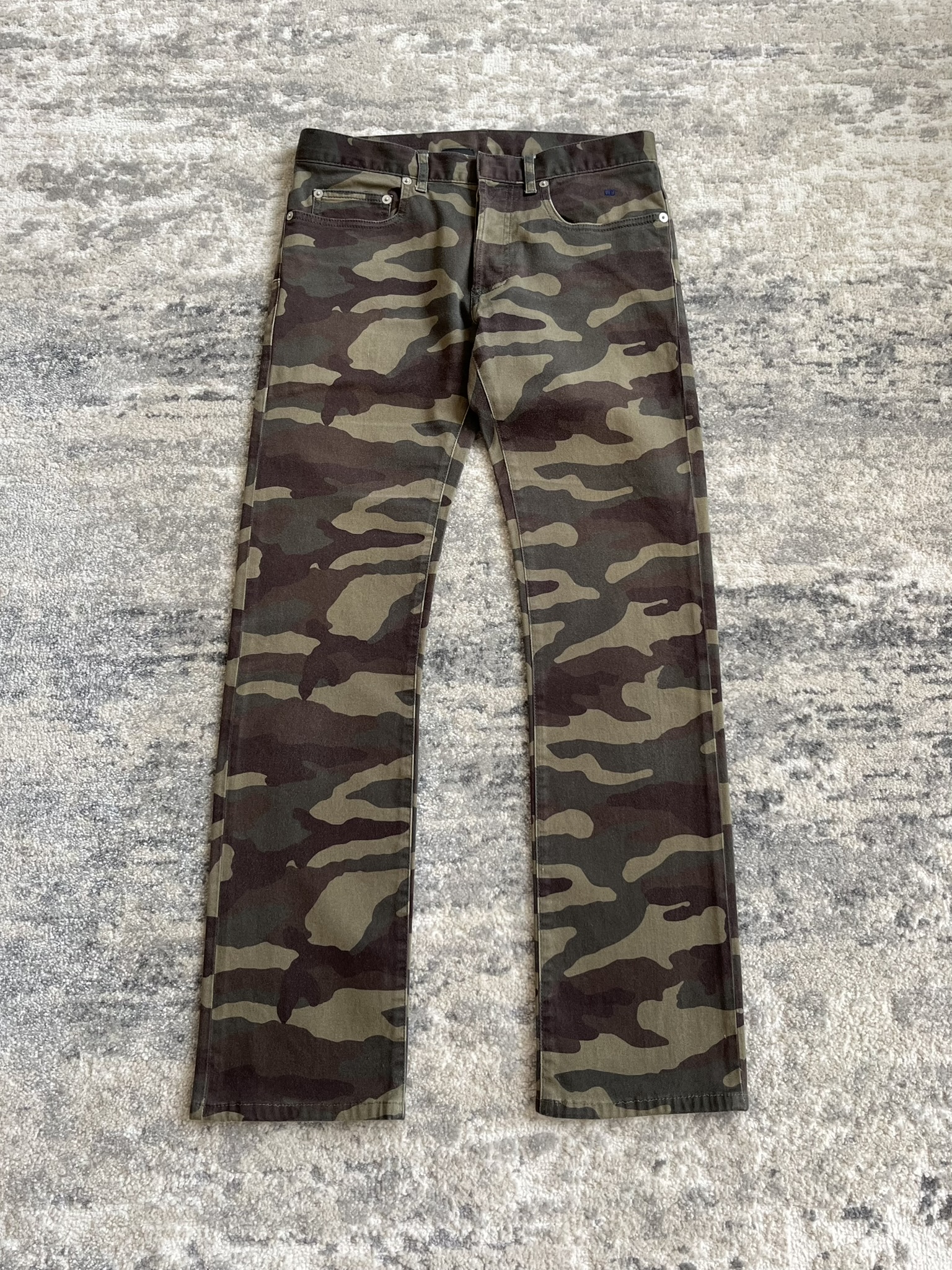dior homme ss16 camo print slim denim 
