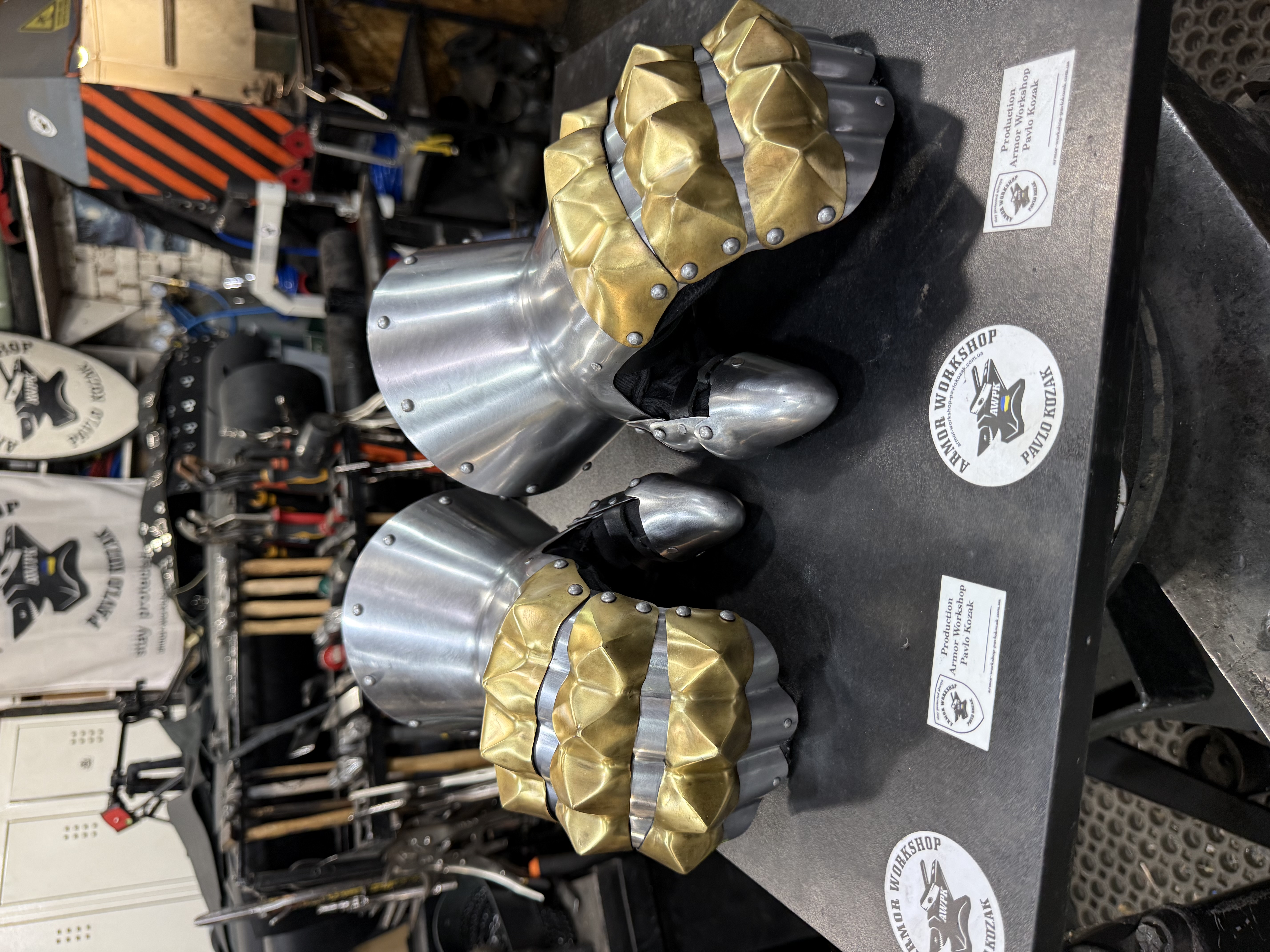 Armor mittens “brass knuckle design”