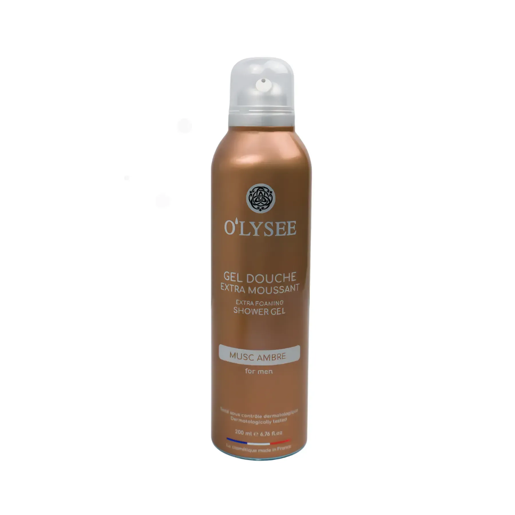 Гель-піна для душу для чоловіків O’LYSEE Extra Foaming Shower Gel Musc Ambré 200 мл