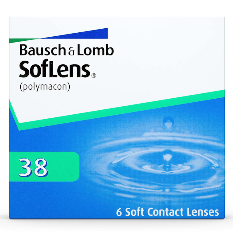 КОНТАКТНІ ЛІНЗИ BAUSCH & LOMB SOFLENS 38 (6 бл./уп.)