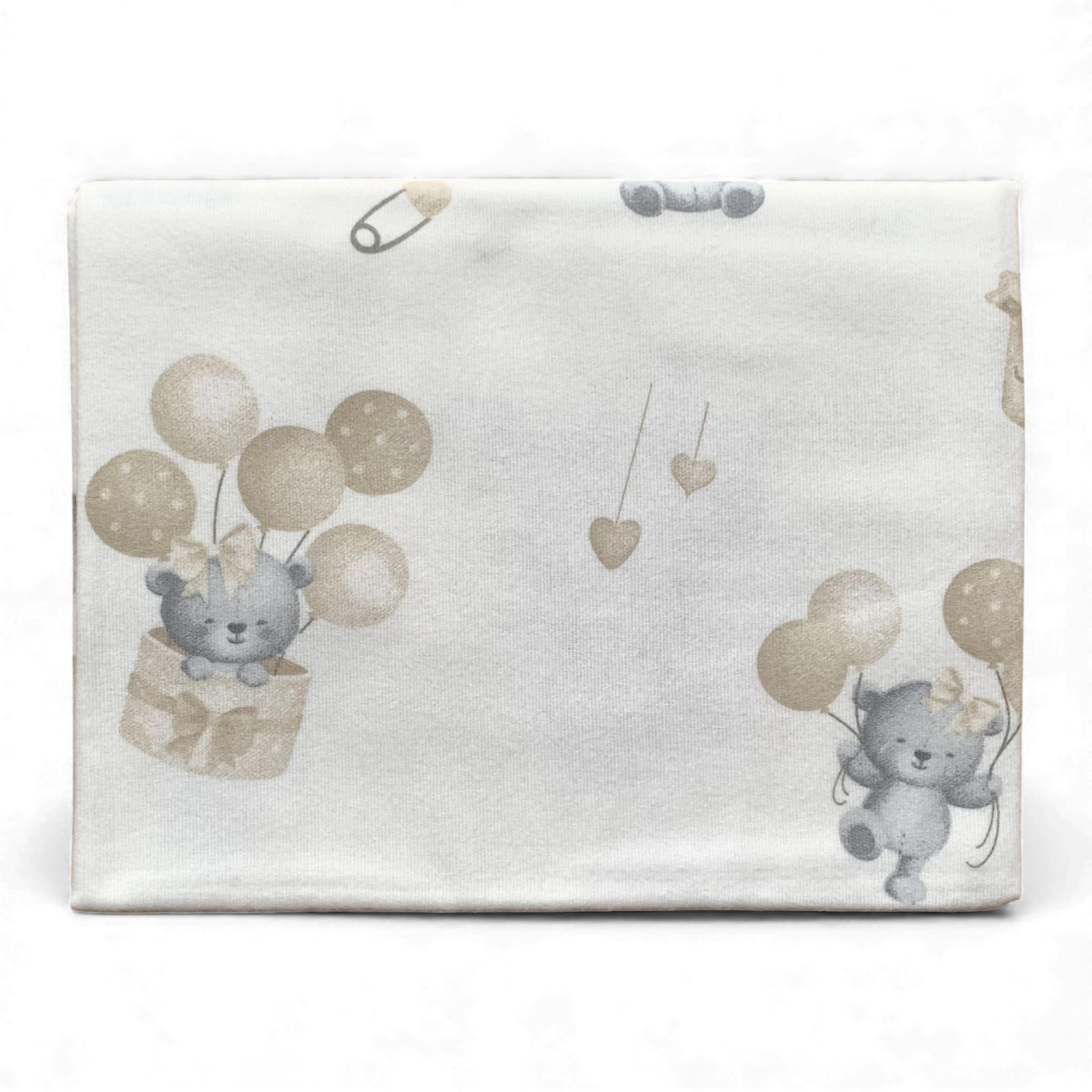 Пелюшка фланелева (байкова) 100 х 80 см Котик з кульками