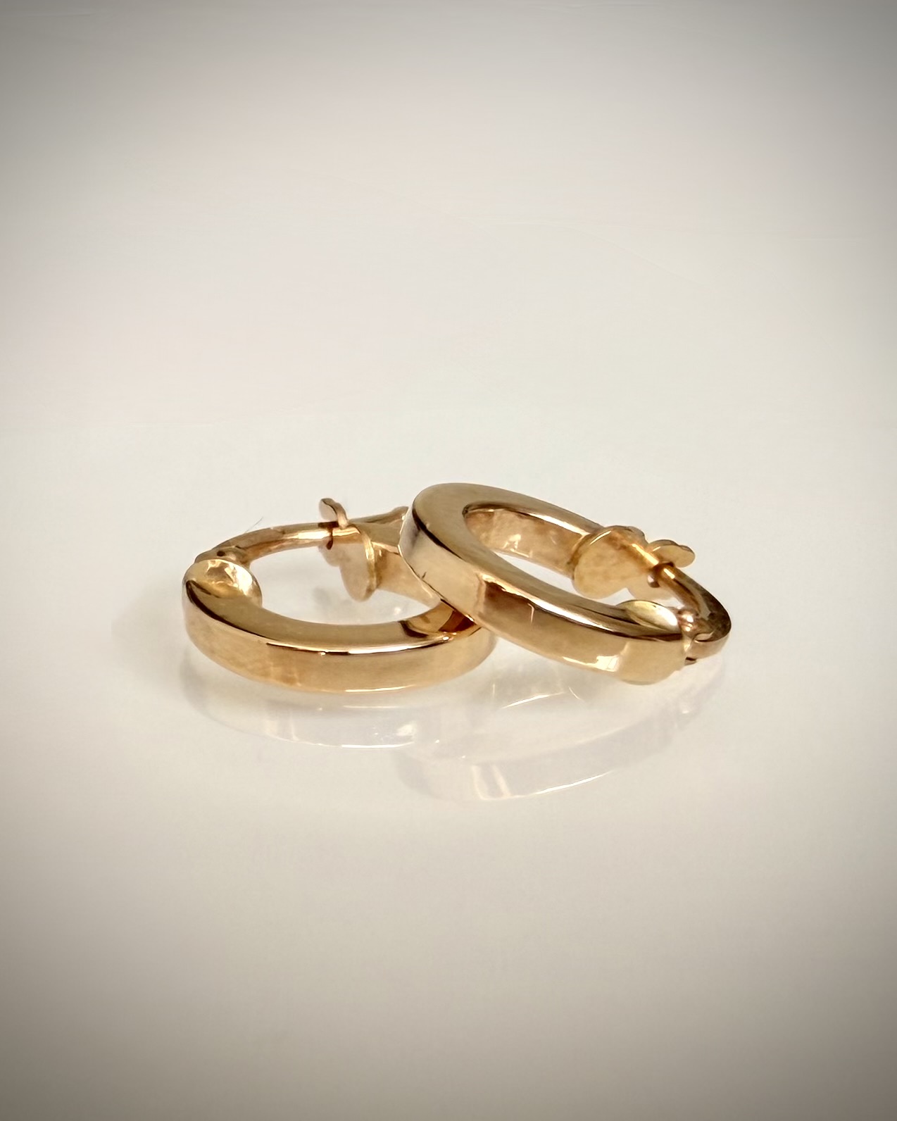 18k Italialaiset Rengaskorvakorut 11,5 mm