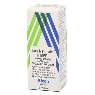 ЗВОЛОЖУЮЧІ КРАПЛІ ALCON TEARS NATURALE II MED (15 мл.)
