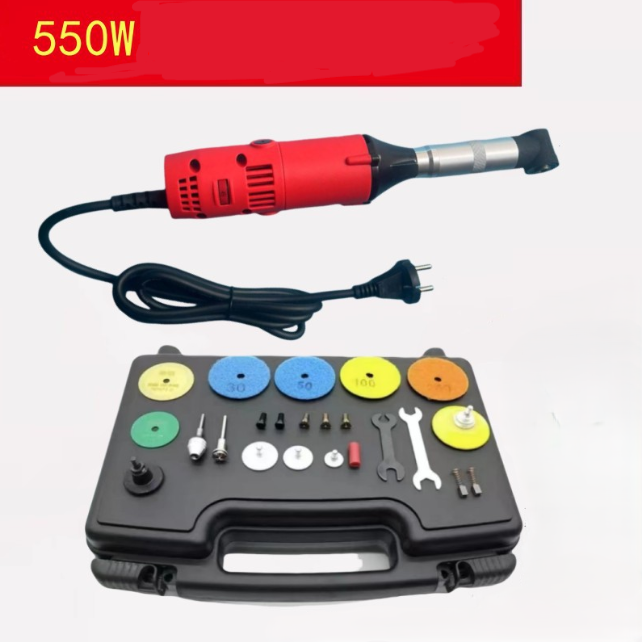 Гравер кутовий з редуктором 90°, 550 Вт, в кейсі