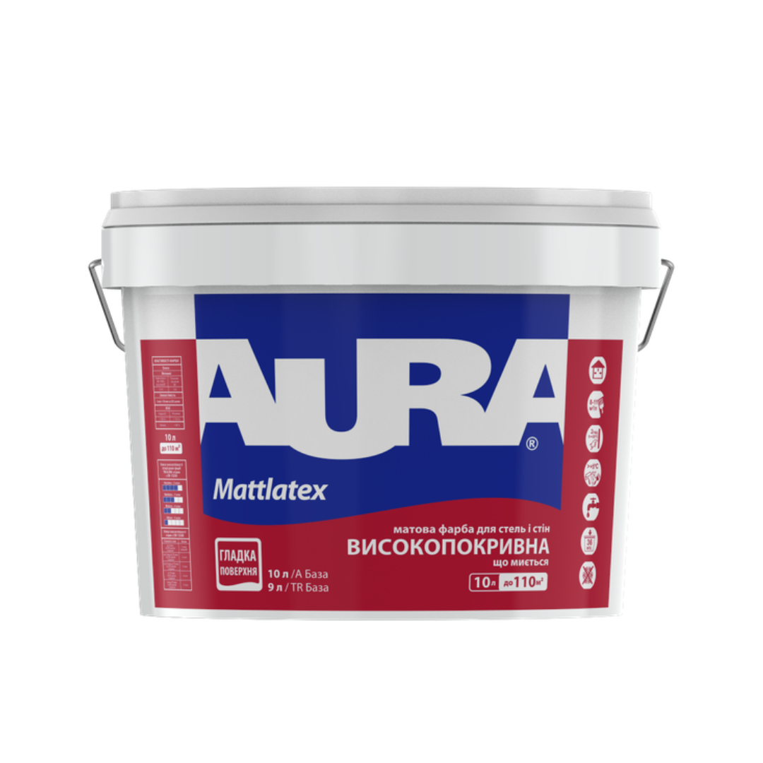 Фарба матова латексна AURA Mattlatex 10 л