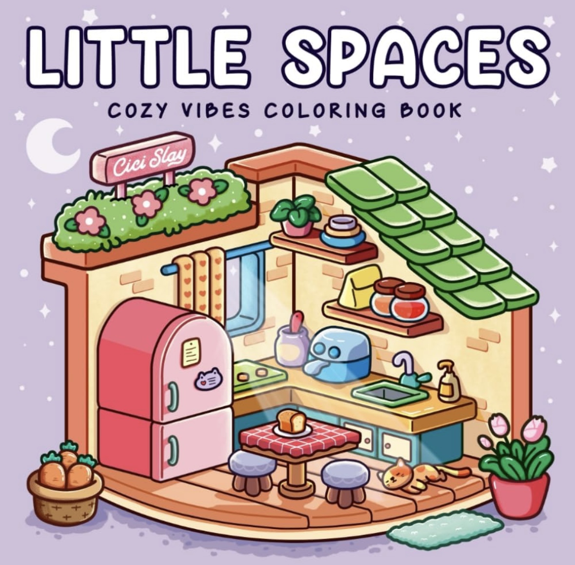 Little Spaces Adult Coloring Book with Comfy Corners and Cozy Places, Cute and Easy Designs for Creative and Relaxing Moments