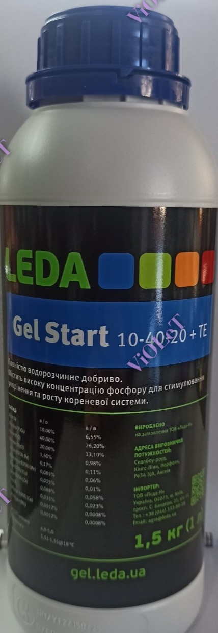Leda Gel Star 1,5 кг (1 л) 10-40-20+ТЕ Листове добриво
