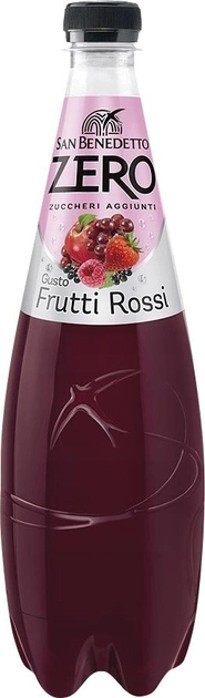 Cоковмісний газований напій San Benedetto Frutti Rossi Zero без цукру 0.75 л. Лісові ягоди