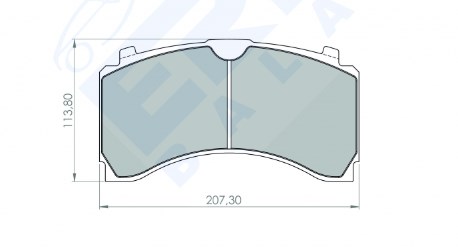 29244 Колодки гальмівні  MERCEDES-BENZ ACTROS/AXOR 2011