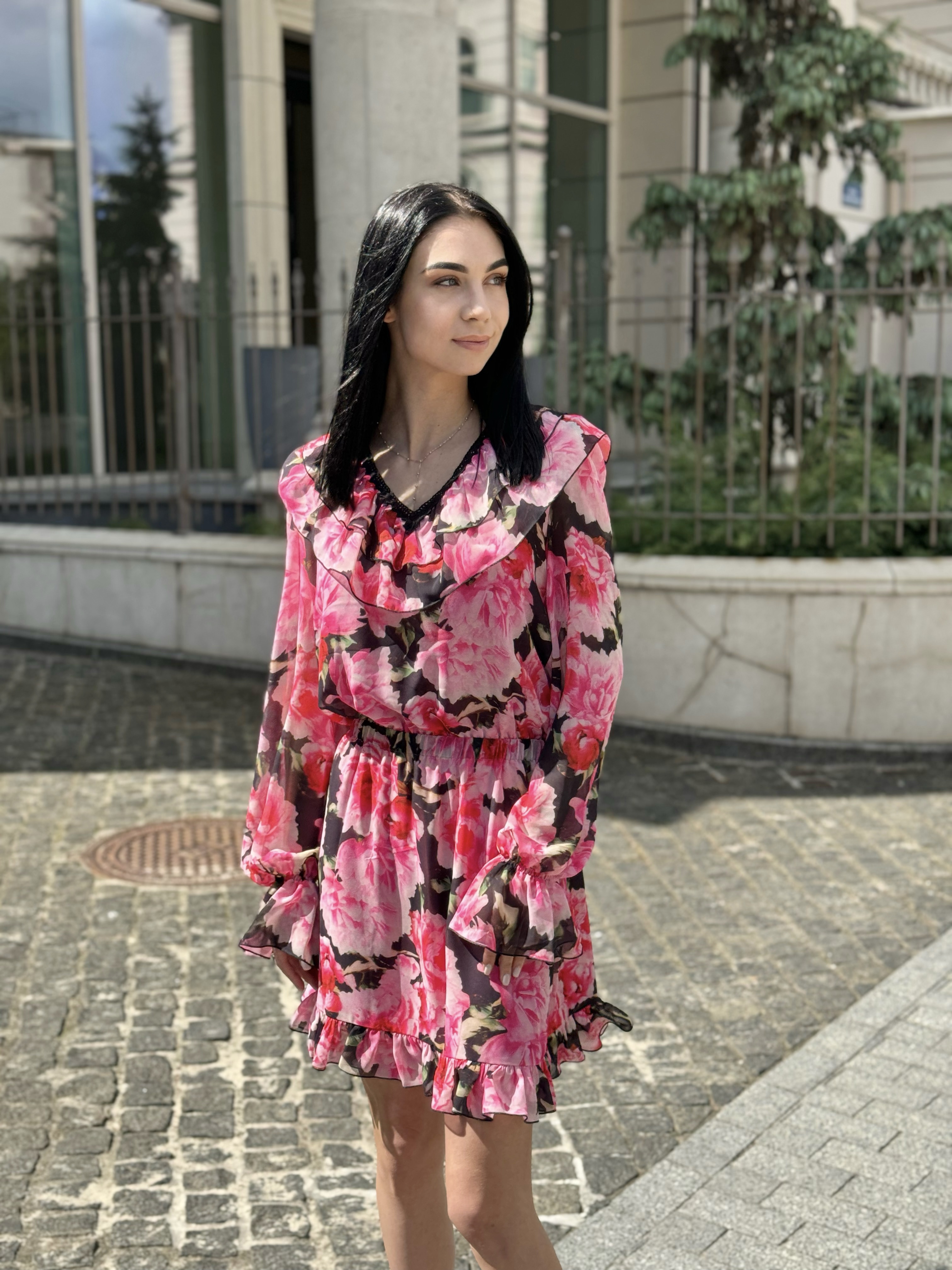 Сукня Peony з шифону на резинці