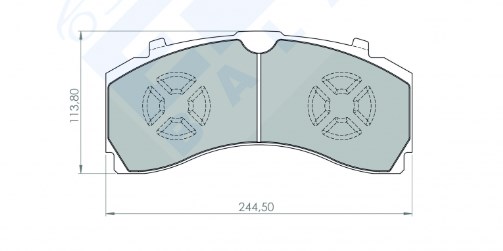 29246 Колодки гальмівні дискові MERCEDES-BENZ euro VI