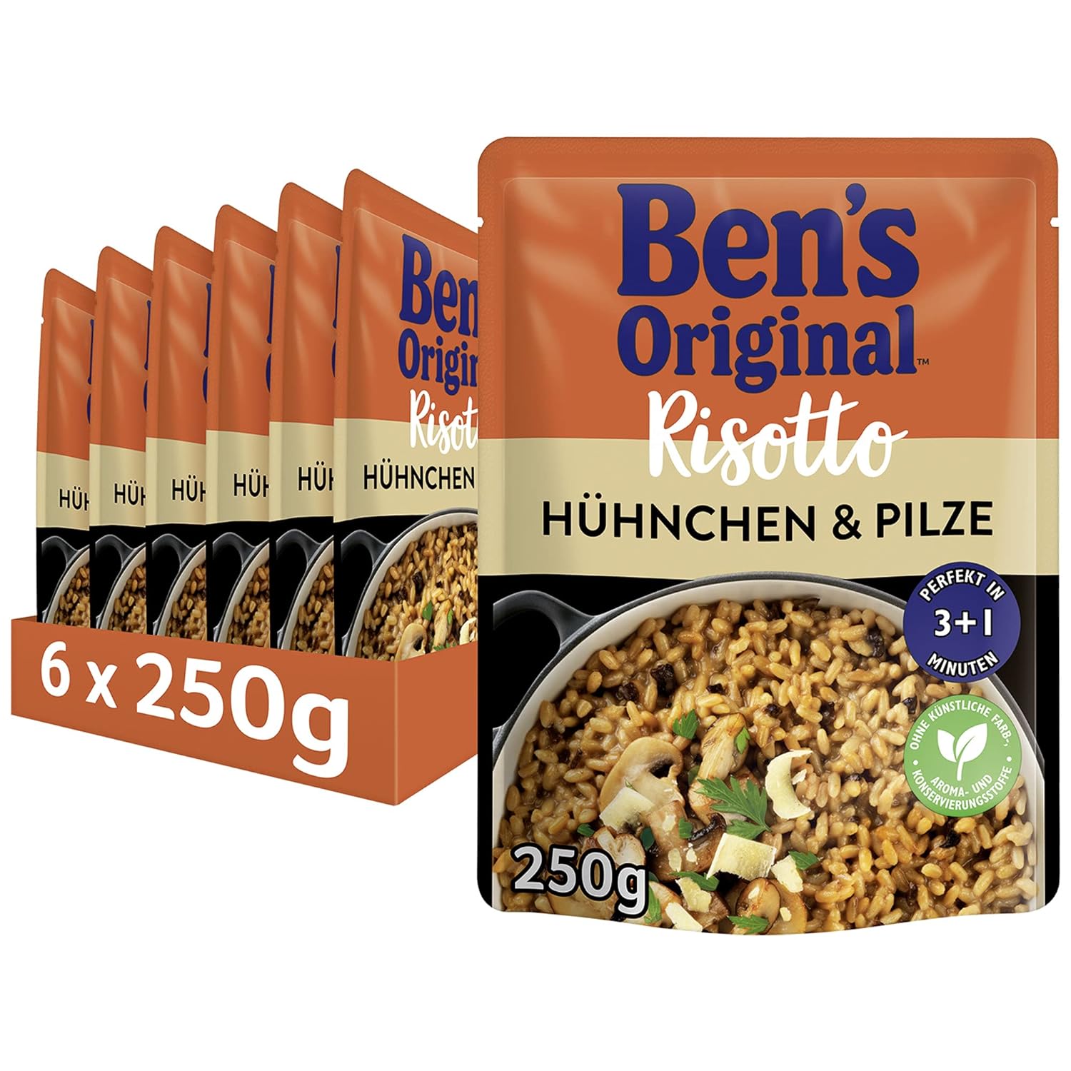 Ben's Original Express Risotto Fertiggerichte Hühnchen & Pilze Миттєве Різотто з куркою та грибами 220 г - 1 шт
