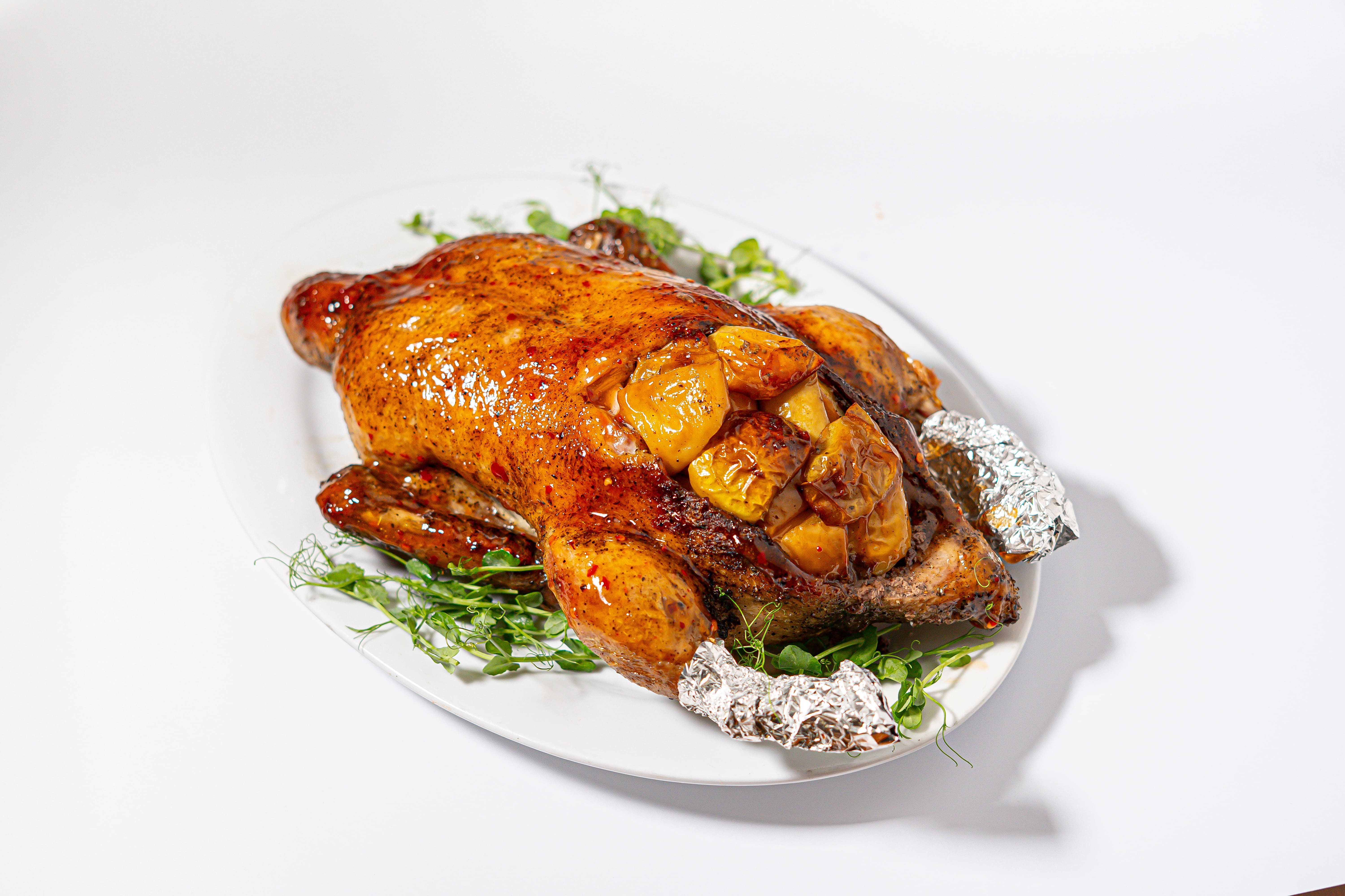 Качка з яблуками