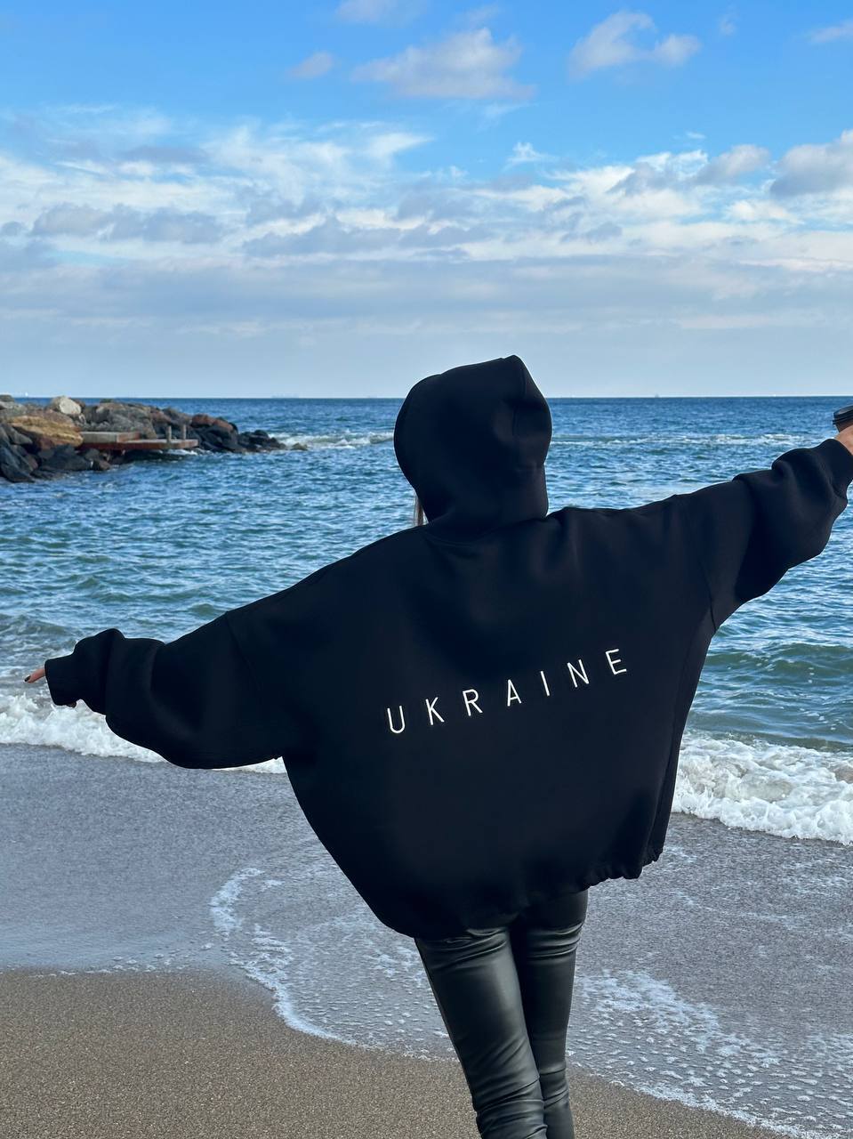Патріотичний худі UKRAINE. Модель unisex